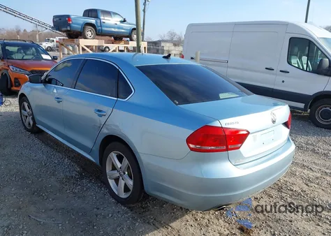 2013 Volkswagen Passat 2.5L Se from USA, damaged, VIN 1VWBH7A34DC006324